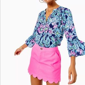 Lilly Pulitzer Colette Scallop Hem Skort